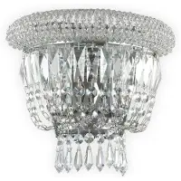 Ideal Lux Wandlamp Dubai, dimbaar, chroom / zilver, Woon-/ Eetkamer, metaal, wandlamp