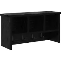 vidaXL Wandgemonteerde kapstok Muurmontage Zwart Eiken 50 x 16 x 26 cm