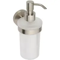 Sapho X-Steel zeepdispenser 230ml, matglas, RVS mat