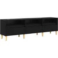 vidaXL TV Kast 150 x 30 x 45 cm Zwart Eiken Bewerkt hout