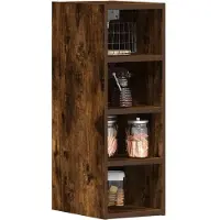 vidaXL Bovenkast Riga 20x29,5x60 cm bewerkt hout gerookt eikenkleurig
