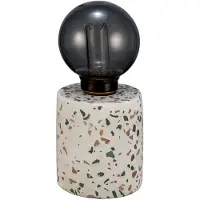 Pauleen Elegant Flare sfeerlamp beton Terrazzo, multicolor, Woon-/ Eetkamer, Beton, Modern