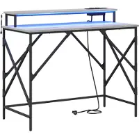 vidaXL Bureau Grijs Sonoma 100 x 50 x 86,5 cm Bewerkt hout