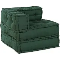 vidaXL Modulebankeenheid Stof Groen 210 x 70 x 56 cm