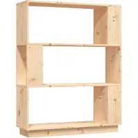 vidaXL Boekenkast/kamerscherm 80x25x101 cm massief grenenhout