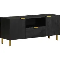 vidaXL tv-meubel 105x33x46 cm bewerkt hout zwart