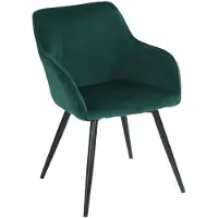 Happy Garden GISELE vintage stoel groen fluweel