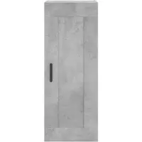 vidaXL Hoge kast 34,5x34x180 cm bewerkt hout betongrijs
