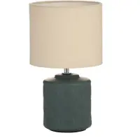 Pauleen Tafellamp Glowing Midnight, groen, Woon-/ Eetkamer, Keramiek, Jong wonen, Tafellamp