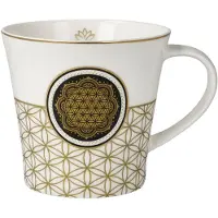 Goebel - Lotus | Koffie / Thee Mok Levensbloem wit | Beker - porselein - 350ml - 2 stuks