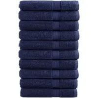 vidaXL Saunadoeken SOLUND 10 st 600 g/m² 80x200 cm marineblauw