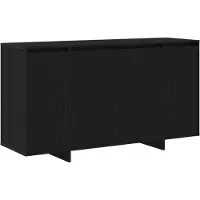 vidaXL Dressoir Zwart Eiken 135 x 41 x 75 cm Bewerkt hout
