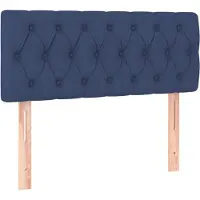 vidaXL Hoofdbord 90x7x78/88 cm stof blauw