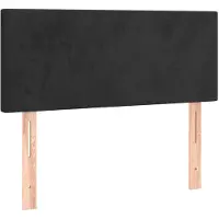 vidaXL Hoofdbord 80x5x78/88 cm fluweel zwart
