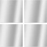 Article Sans Marque Zelfklevende Spiegels 4 Stuks Vierkant 20x20cm