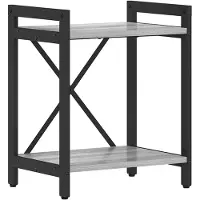 vidaXL Boekenplank 40 x 30 x 50 cm Bewerkt hout Grijs sonoma