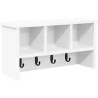 vidaXL Wandgemonteerde kapstok Muurmontage Wit 50 x 16 x 26 cm
