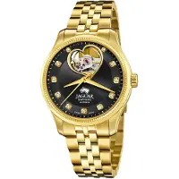 Jaguar Automatisch horloge Polshorloge, dameshorloge, open balans in hartvorm, saffierglas, Swiss Made