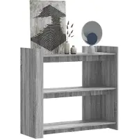 vidaXL Wandtafel 100x35x90 cm bewerkt hout grijs sonoma eikenkleurig