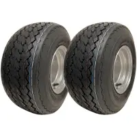 Parnells 18x8.50-8 Wielen voor golfkar/buggy, met 4-laags grasbanden op velgen, merk Wanda P509 (set van 2)