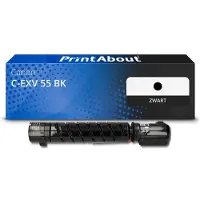 PrintAbout Toner C-EXV 55 BK Zwart geschikt voor Canon