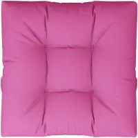 vidaXL Palletkussen 70x70x12 cm stof roze