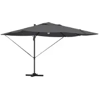 vidaXL Parasol Antraciet 351 x 250 x 253 cm Polyester en Aluminium