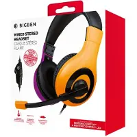 BigBen Interactive Bedrade Stereo Hoofdtelefoon (Switch) - roze/oranje