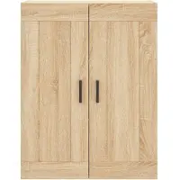 vidaXL Hoge kast 69,5x34x180 cm bewerkt hout sonoma eikenkleurig