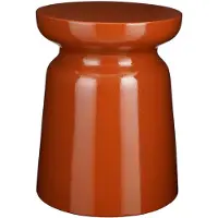 Mica Decorations Stage Bijzettafel - H45 x Ø35 cm - Cement - Oranje