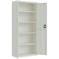 vidaXL Archiefkast 90x40x240 cm staal lichtgrijs