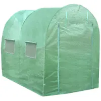 MonsterShop Monster Shop Polytunnel Kas - Groot Afgesloten Plantenparadijs - 4m x 2m - Waterdichte PE-hoes - Stabiel Frame, Eenvoudige Montage