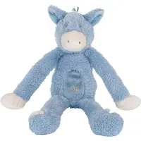 Happy horse Ezel Denzell Knuffel 32cm - Blauw - Baby knuffel