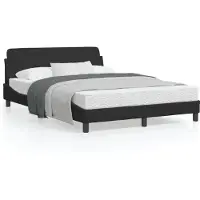 vidaXL Bedframe "Dover" 140x200 cm fluweel zwart
