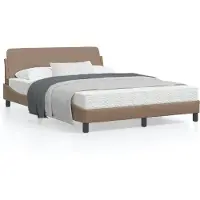 vidaXL Bedframe "Dover" kunstleer cappuccinokleurig 140x200 cm