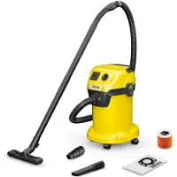 Kärcher Nat- en droogzuiger KARCHER WD 3 P V-19/4/20 - Polypropyleen tank 19 L - 1000W (draagbaar stopcontact)
