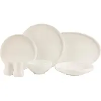 Almina Respiro - Porseleinen Serviesset - 27-delig - Wit - 6-Persoons - Dinerset