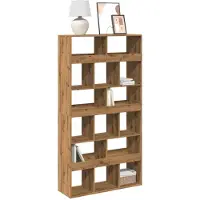 vidaXL Boekenkast 100x33x187,5 cm bewerkt hout artisanaal eikenkleurig