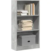 vidaXL Boekenkast 60x24x109 cm bewerkt hout betongrijs
