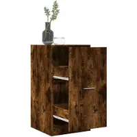 vidaXL Apothekerskast 40x41x77,5 cm bewerkt hout gerookt eikenkleurig