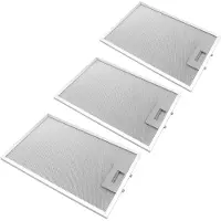 VHBW 3x Metalen vetfiltervervanging voor BSH BSHG00362380, 00362380 voor afzuigkap, metaal