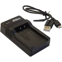 VHBW USB-C-oplader compatibel met Sony Handycam DCR-HC27E, DCR-HC30, DCR-HC30E, DCR-HC3 camera/camcorder - oplaadstation + USB-C-kabel met oplaadindicator