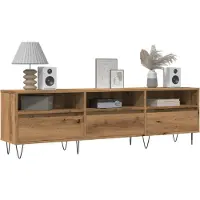 vidaXL Tv-meubel 150x30x44,5 cm bewerkt hout oud houtkleurig
