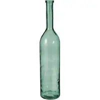 Mica Decorations fles rioja glas maat in cm: 100 x 21 groengrijs