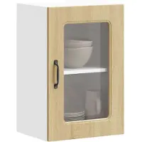 vidaXL Keukenbovenkast met glazen deur Kalmar bewerkt hout sonoma eikenkleur