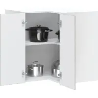 vidaXL Keukenwandhoekkast Lucca bewerkt hout grijs sonoma eiken