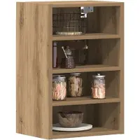 vidaXL Bovenkast Riga 40x29,5x60 cm bewerkt hout artisanaal eikenkleur