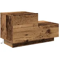 vidaXL Nachtkastje Oudhout 70 x 36 x 40,5 cm Bewerkt hout