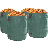 vidaXL Tuinafvalzakken 4 st 500 l Groen Polypropyleen