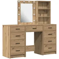 vidaXL Kaptafel 3 st Bruin 40 x 41 x 135 cm Bewerkt hout